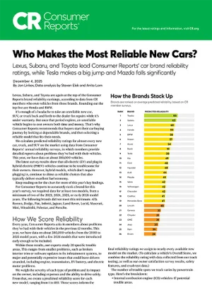Who Makes the Most Reliable Cars | Fairway Subaru in Hazle Township PA