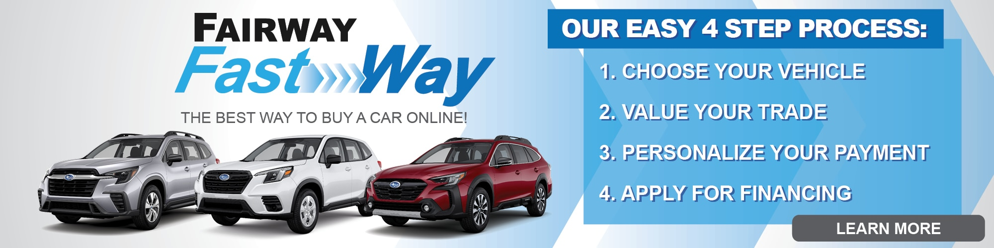 Buy a car online at Fairway Subaru in Hazel Township PA