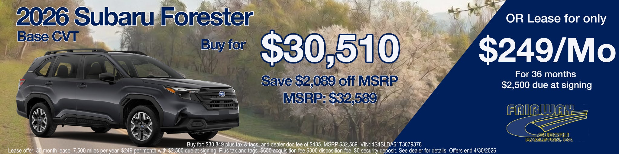 2026 Subaru Forester