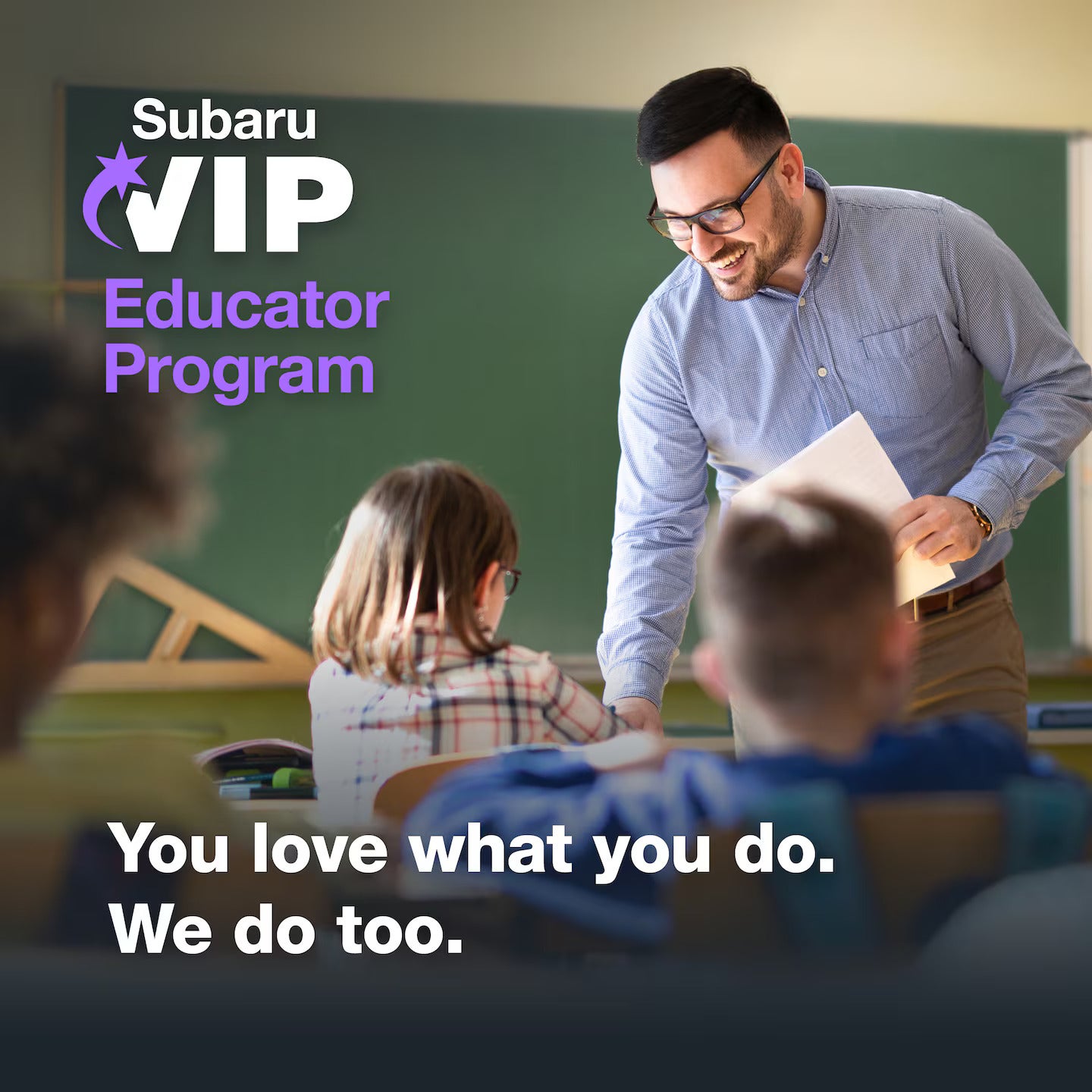 Subaru educator program advertisement banner